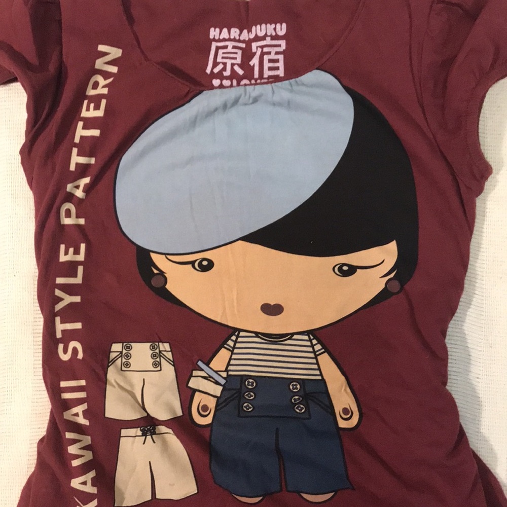 Rare Girl’s Harajuku top, Sz 10 (May fit 7/8y to 12y) - Picture 2 of 9